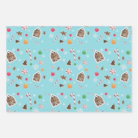 Fingerbrettpapier Geschenkpapier Set (Vorderseite)