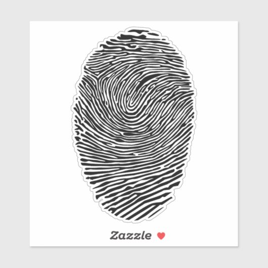 Fingerdruck Aufkleber (Blatt)