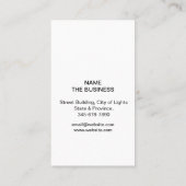 Fingerdruck-Ermittler-Sicherheitsdetektiv Visitenkarte (Rückseite)