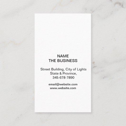 Fingerdruck Privatdetektor Visitenkarte (Rückseite)