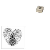 FingerdruckHerz Gummistempel (Stempel)