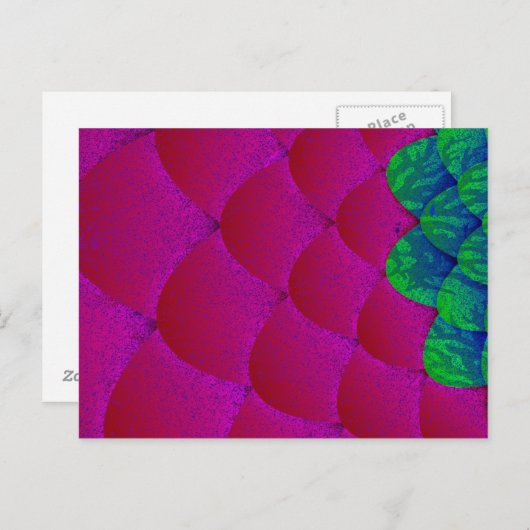 Fingerfalle Abstrakt Postkarte (Vorne/Hinten)