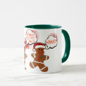 Fingerfang-Cookie lustige Weihnachtsfeier Tasse (VorderseiteRechts)