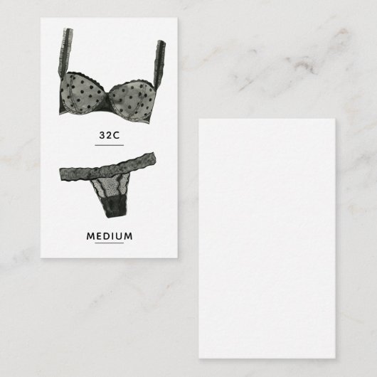 Fingergröße Einsteckkarte Begleitkarte (Vorne/Hinten)