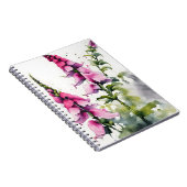 Fingerhut - Aquarellblumen Notizblock (Rechte Seite)