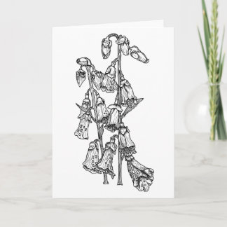 Fingerhut-Blumen-Farbe es sich Raum-Gruß Karte