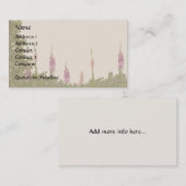 Fingerhut-Garten-Visitenkarte Visitenkarte (Vorne/Hinten)