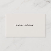 Fingerhut-Garten-Visitenkarte Visitenkarte (Rückseite)