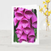 Fingerhut-Pflanzen-Gruß-Karte Karte (Gelbe Blume)