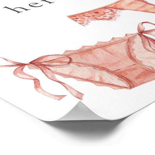 Fingerie Dusche Drop Ihre Hosen hier Unterschreibe Poster (Ecke)