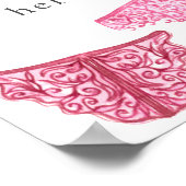 Fingerie Dusche Drop Ihre Hosen hier Unterschreibe Poster (Ecke)