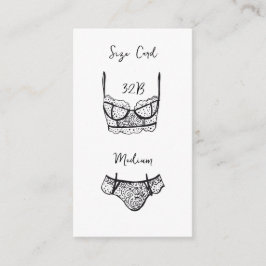 Fingerie-Duschkarte Schwarze Schnürsenkel-Fingerab Begleitkarte