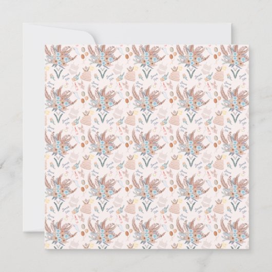 Fingerie und Lattes-Brautparty Save The Date (Rückseite)