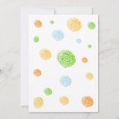 Fingermalerei Party Tiere Art Geburtstagsparty Einladung (Rückseite)