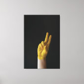 Fingermalerei Premium Wrapped Canvas (Glanz) Leinwanddruck (Vorderseite)