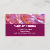Fingernails Nageltechniker Schönheitshandwerk Visitenkarte (Vorderseite)