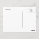 Fingerprint Abstrakt Happy Bday! Postkarte (Rückseite)