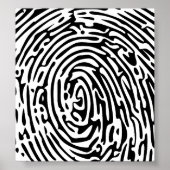 Fingerprint Background Poster (Vorne)