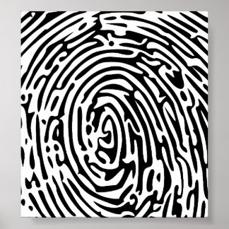 Fingerprint Background Poster