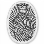 Fingerprint Biker Aufkleber — Identity Vinyl Aufkl (Vorderseite)