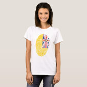 Fingerprint der Niue-Flagge T-Shirt (Vorne ganz)