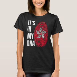 Fingerprint DNA Biometrie Flag Hongkong T-Shirt