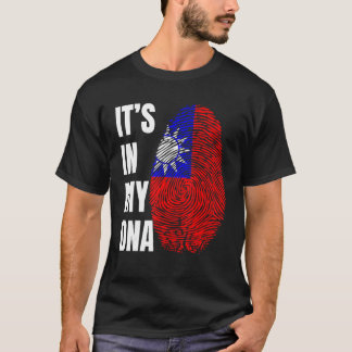 Fingerprint DNA Biometrie Flag Taiwan T-Shirt