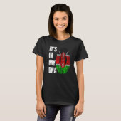 Fingerprint DNA Biometry Flag Kenya T-Shirt (Vorne ganz)