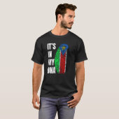 Fingerprint DNA Biometry Flag South Sudan   T-Shirt (Vorne ganz)