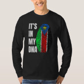 Fingerprint DNA Biometry Flag South Sudan   T-Shirt (Vorderseite)