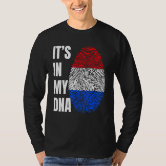 Fingerprint DNA Biometry Holland Flag Netherlands T-Shirt