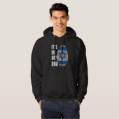 Fingerprint DNA Biometry Israel Flag Hoodie (Vorne ganz)