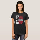Fingerprint DNA Biometry Latvia Flag   T-Shirt (Vorne ganz)