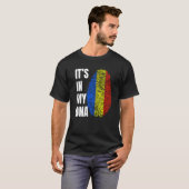 Fingerprint DNA Biometry Romanian Flag Romania   T-Shirt (Vorne ganz)