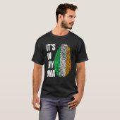 Fingerprint DNA St Patrick's Day Irish Flag Irelan T-Shirt (Vorne ganz)