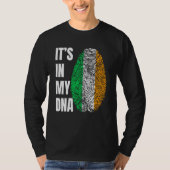 Fingerprint DNA St Patrick's Day Irish Flag Irelan T-Shirt (Vorderseite)
