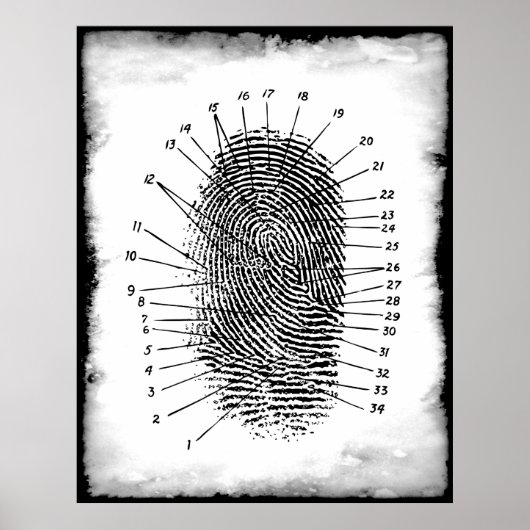 FINGERPRINT FORENSICS POSTER (Vorne)