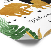 Fingerprint Gästebuch Tree Safari Animals Jungle (Ecke)