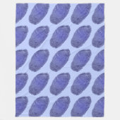 Fingerprint Grafik Fleecedecke (Vorderseite)