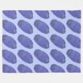 Fingerprint Grafik Fleecedecke (Vorderseite (Horizontal))