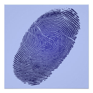 Fingerprint Grafik Poster