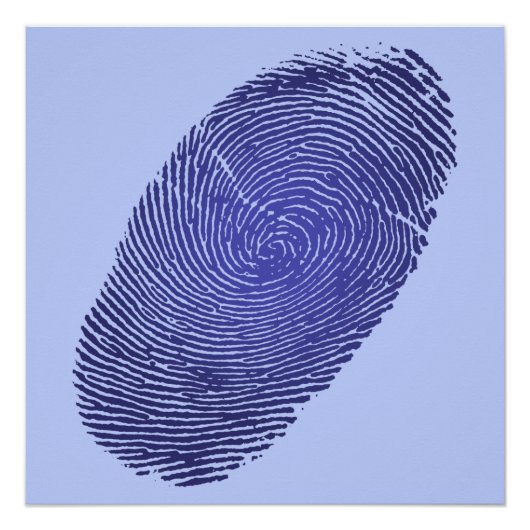Fingerprint Grafik Poster (Vorderseite)