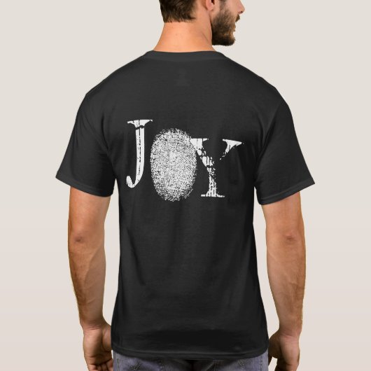 Fingerprint Joy Black T - Shirt (Rückseite)