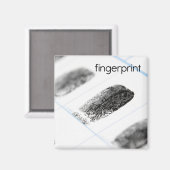 Fingerprint Kühlschrank Magnet (Vorderseite/Rückseite)