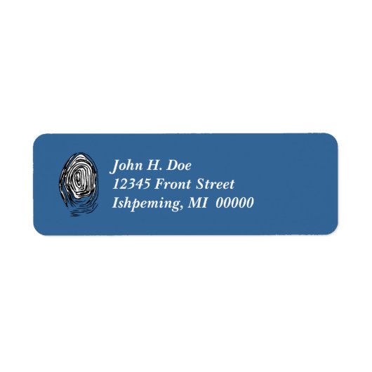 Fingerprint PI Labrador Tech CSI Rücksendeadressen (Vorne)