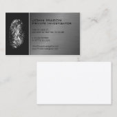 Fingerprint Private Investigator Business Card Visitenkarte (Vorne/Hinten)
