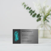 Fingerprint Private Investigator Business Card Visitenkarte (Stehend Vorderseite)