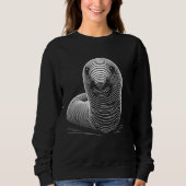 Fingerprint-Stil - Mama des Wurm-Vaters Sweatshirt (Vorderseite)