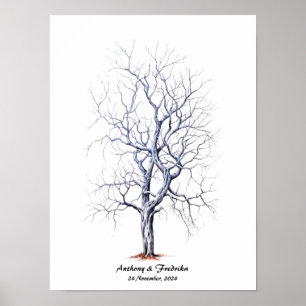 Fingerprint Tree Wedding Gästebuch