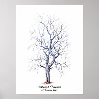 Fingerprint Tree Wedding Gästebuch